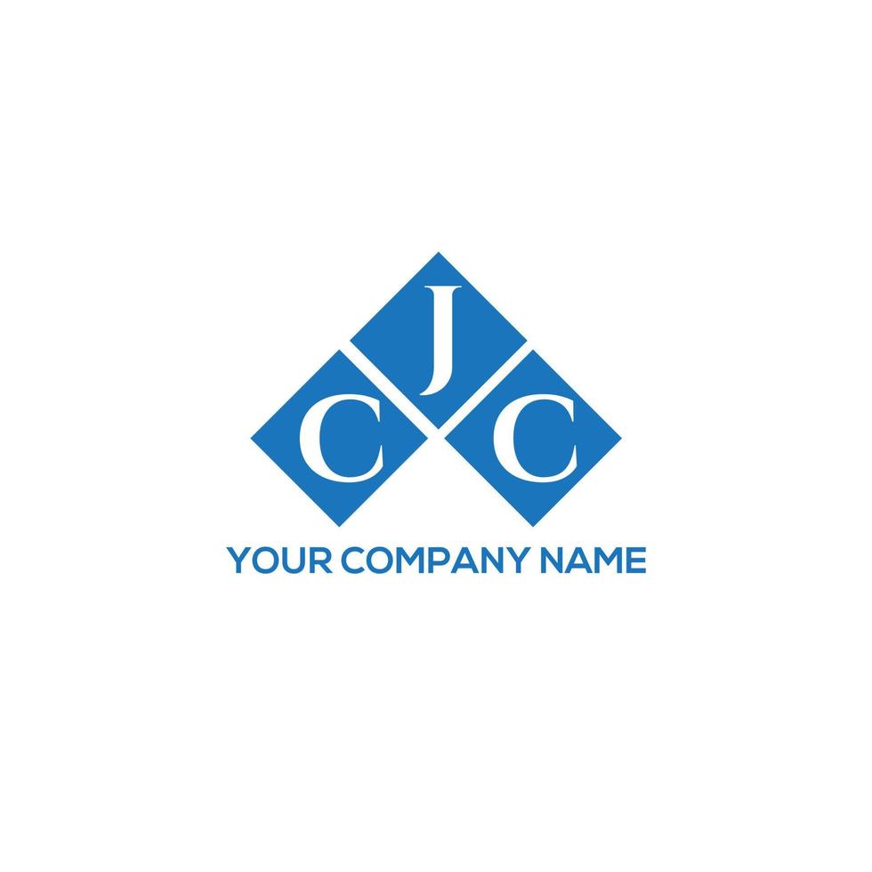 CJC letter logo design on WHITE background. CJC creative initials letter logo concept. CJC letter design. vector