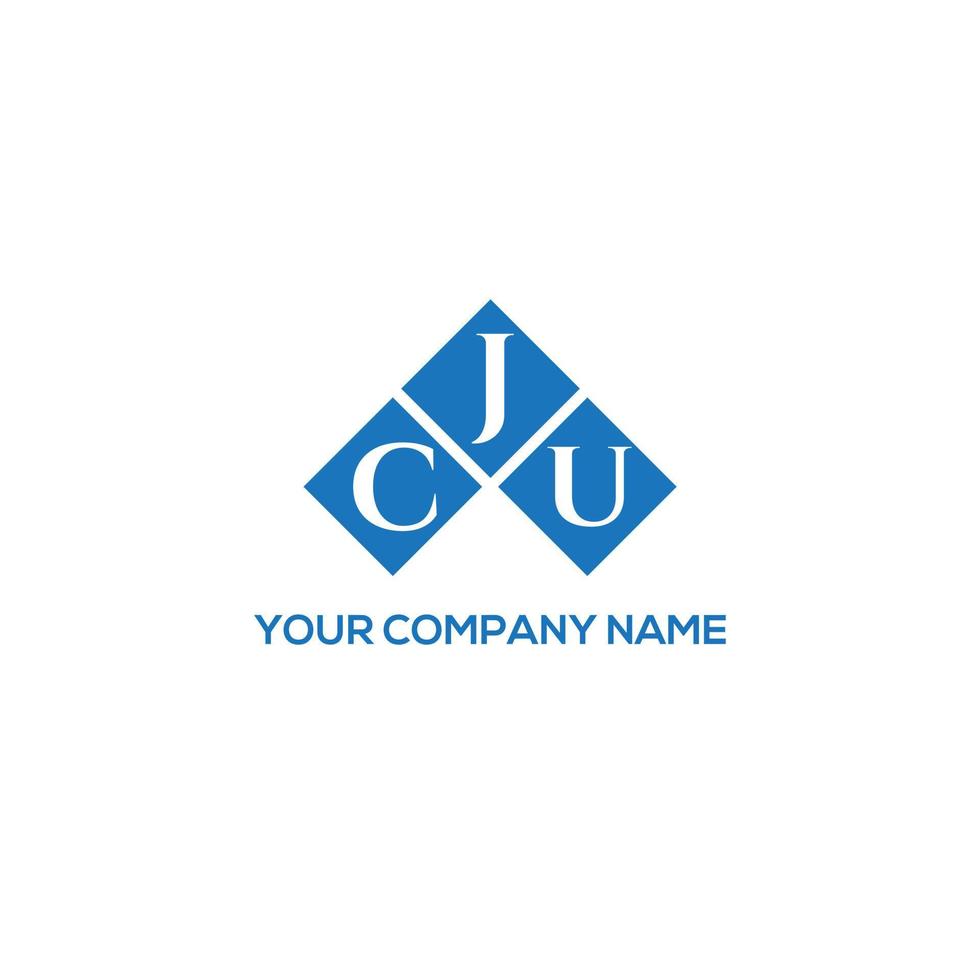 CJU letter logo design on WHITE background. CJU creative initials letter logo concept. CJU letter design. vector