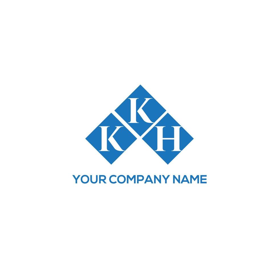 KKH creative initials letter logo concept. KKH letter design.KKH letter logo design on WHITE background. KKH creative initials letter logo concept. KKH letter design. vector