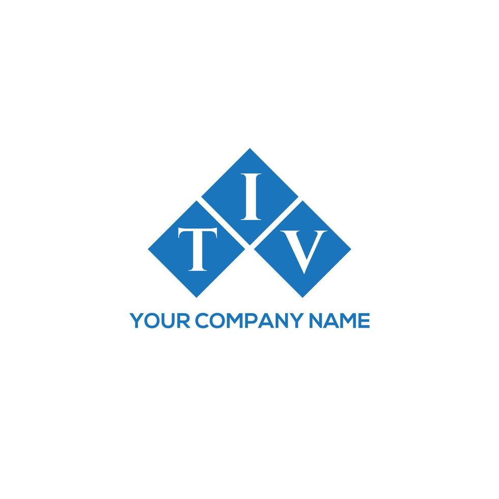 TIV letter logo design on WHITE background. TIV creative initials letter logo concept. TIV letter design. vector
