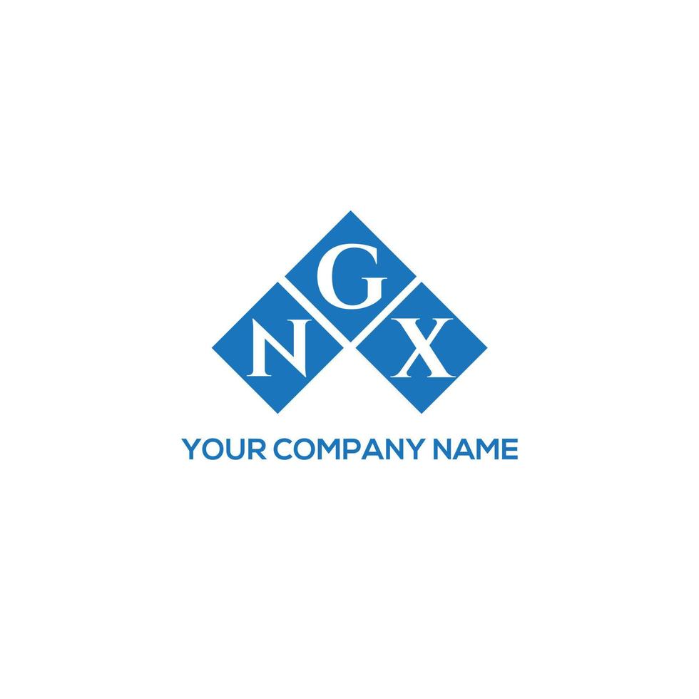 NGX letter logo design on WHITE background. NGX creative initials letter logo concept. NGX letter design. vector