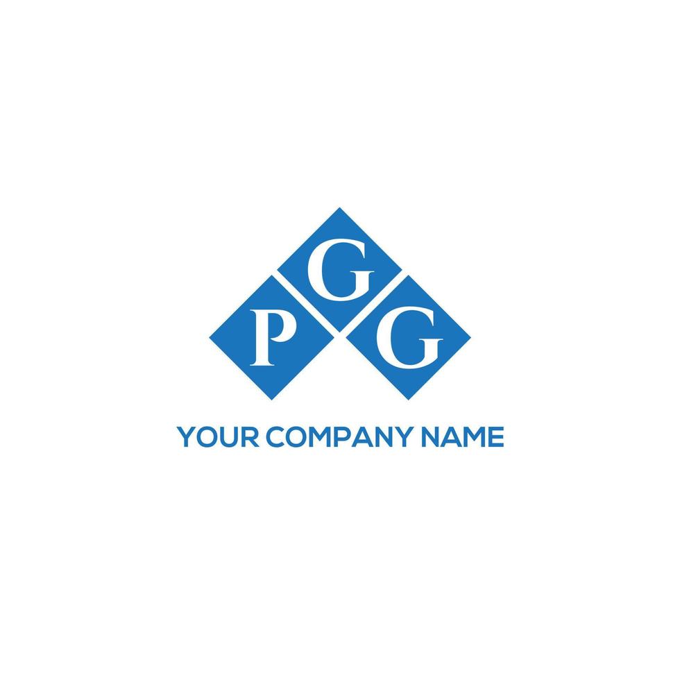 diseño de logotipo de letra pgg sobre fondo blanco. concepto de logotipo de letra de iniciales creativas pgg. diseño de letras pgg. vector