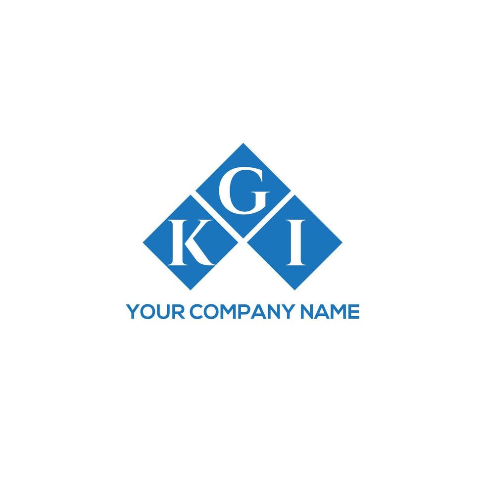 KGI letter logo design on WHITE background. KGI creative initials letter logo concept. KGI letter design. vector