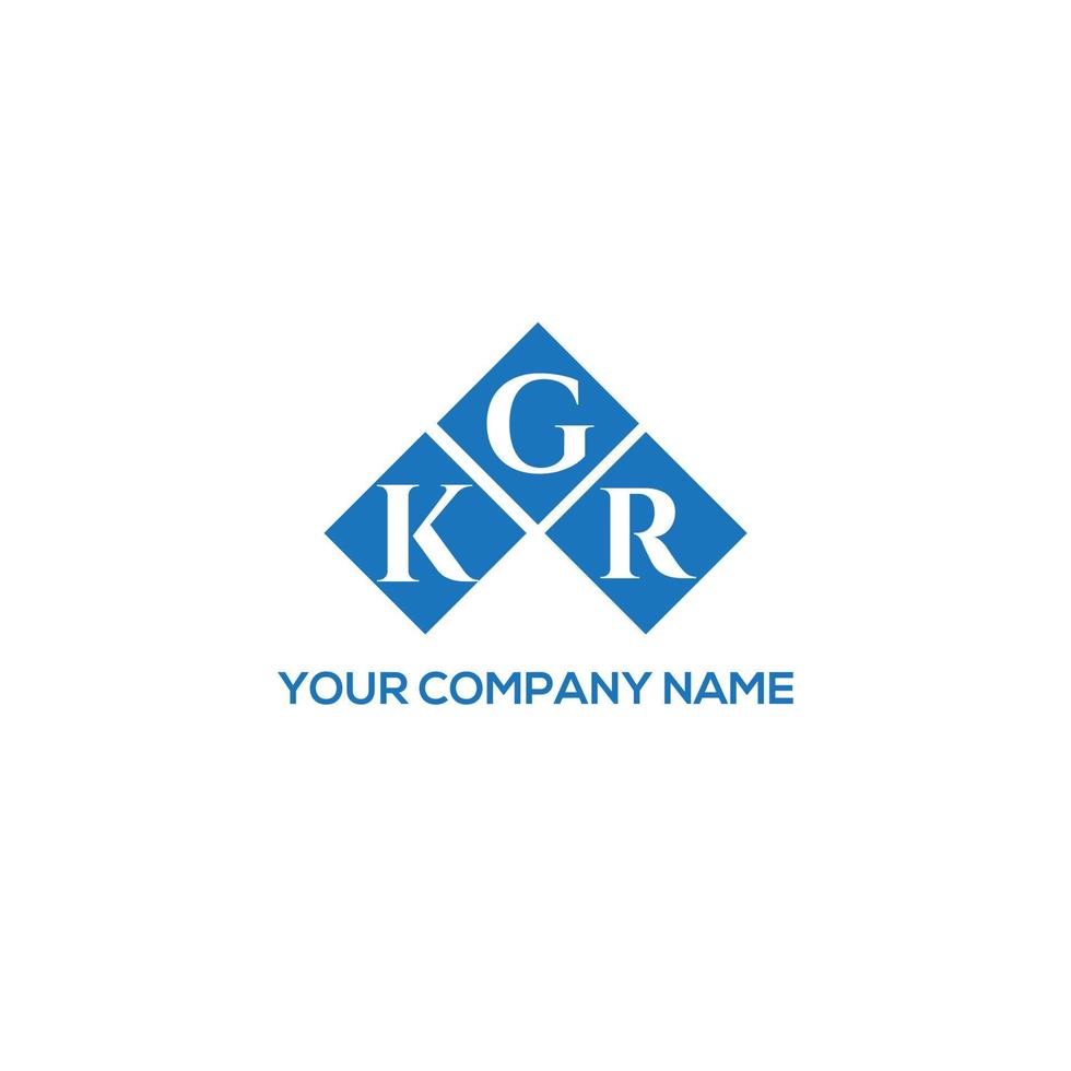 KGR letter logo design on WHITE background. KGR creative initials letter logo concept. KGR letter design. vector