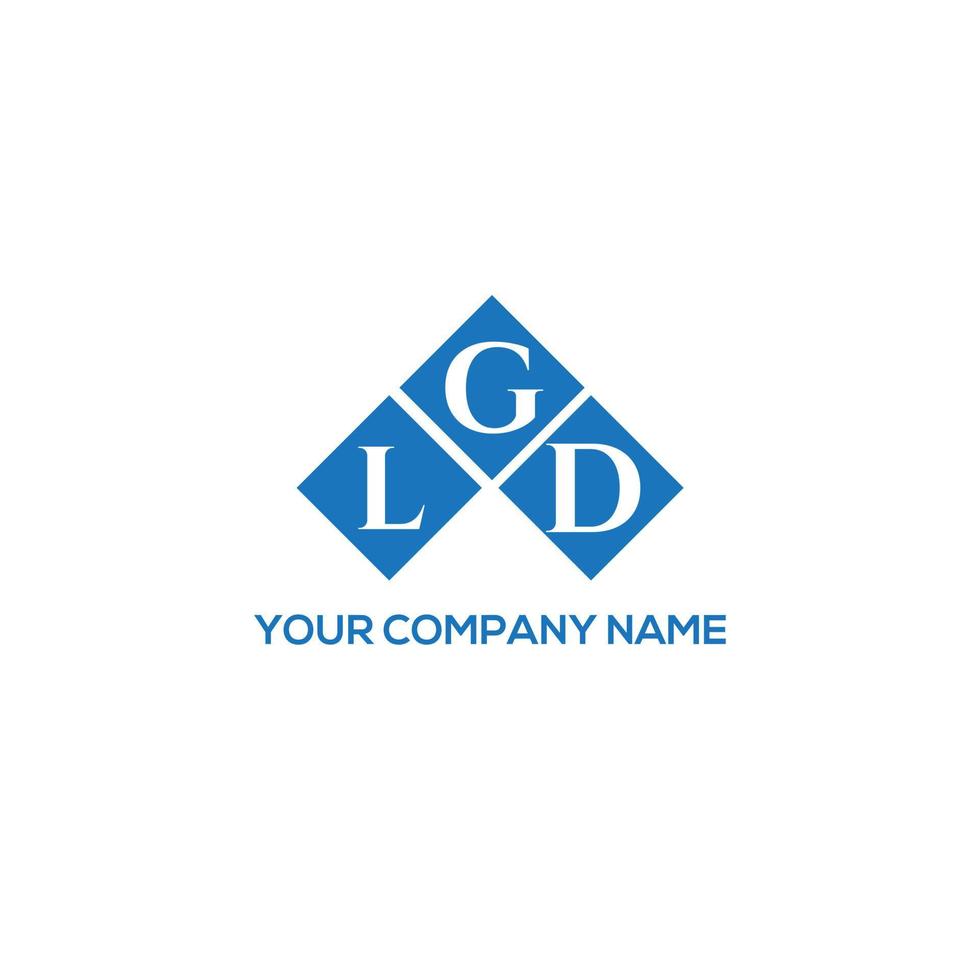 LGD letter logo design on WHITE background. LGD creative initials letter logo concept. LGD letter design. vector