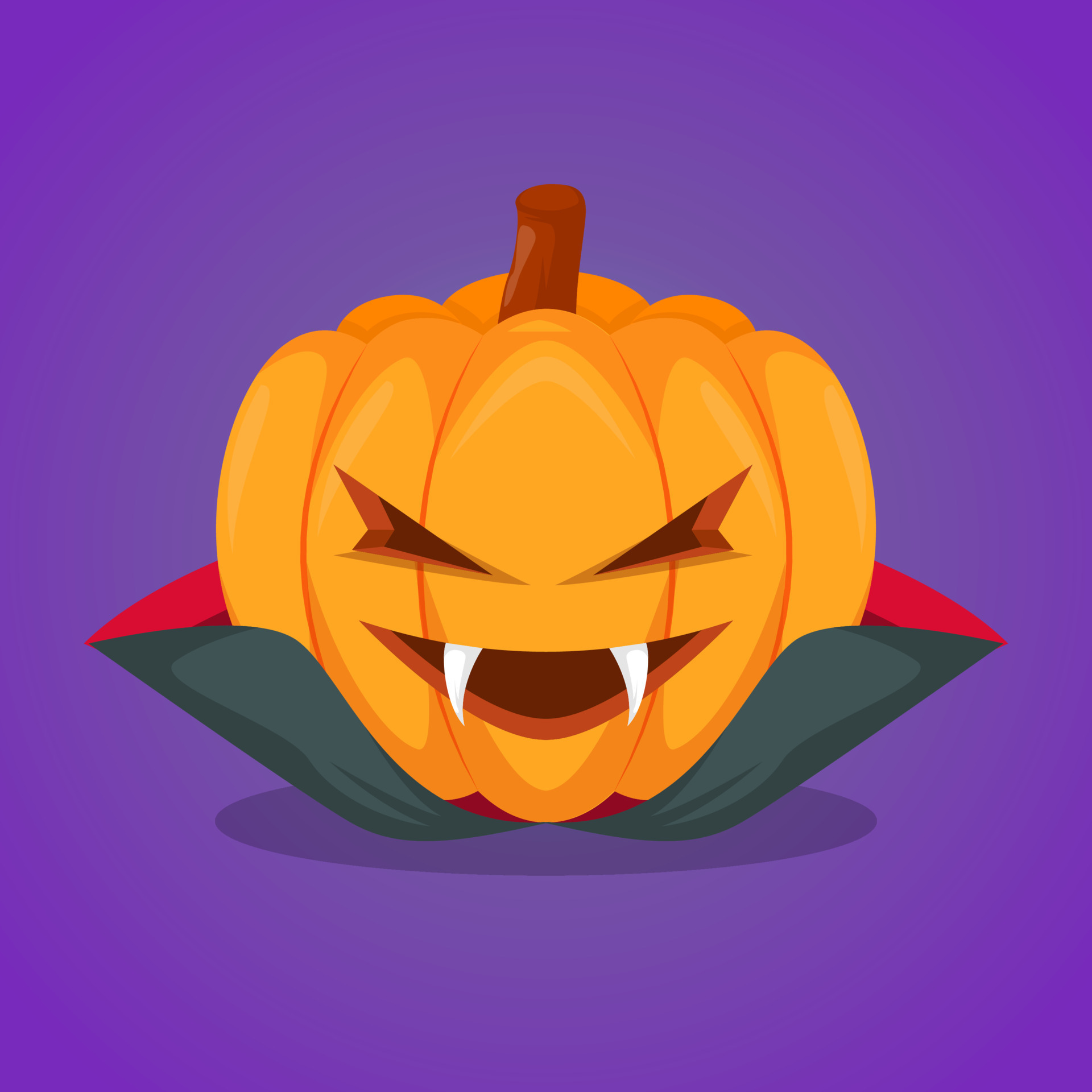 dracula pumpkin halloween 10140479 Vector Art at Vecteezy