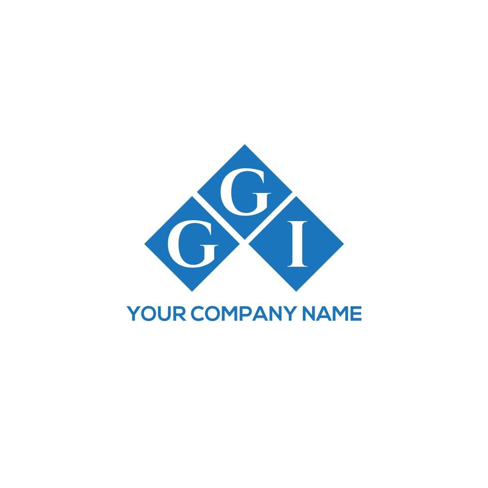 GGI letter logo design on WHITE background. GGI creative initials letter logo concept. GGI letter design. vector