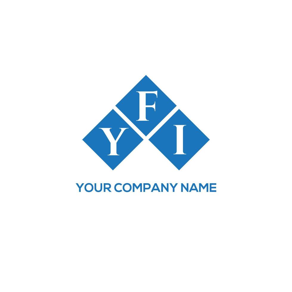 diseño de logotipo de letra fyi sobre fondo blanco. Para tu información, el concepto del logotipo de la letra de las iniciales creativas. diseño de letras para tu información. vector