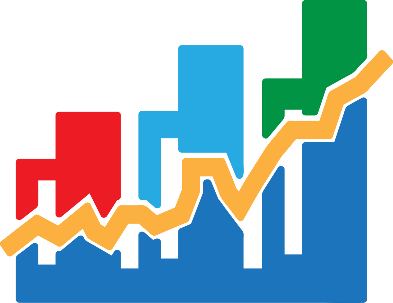 Graph chart icon sign design png