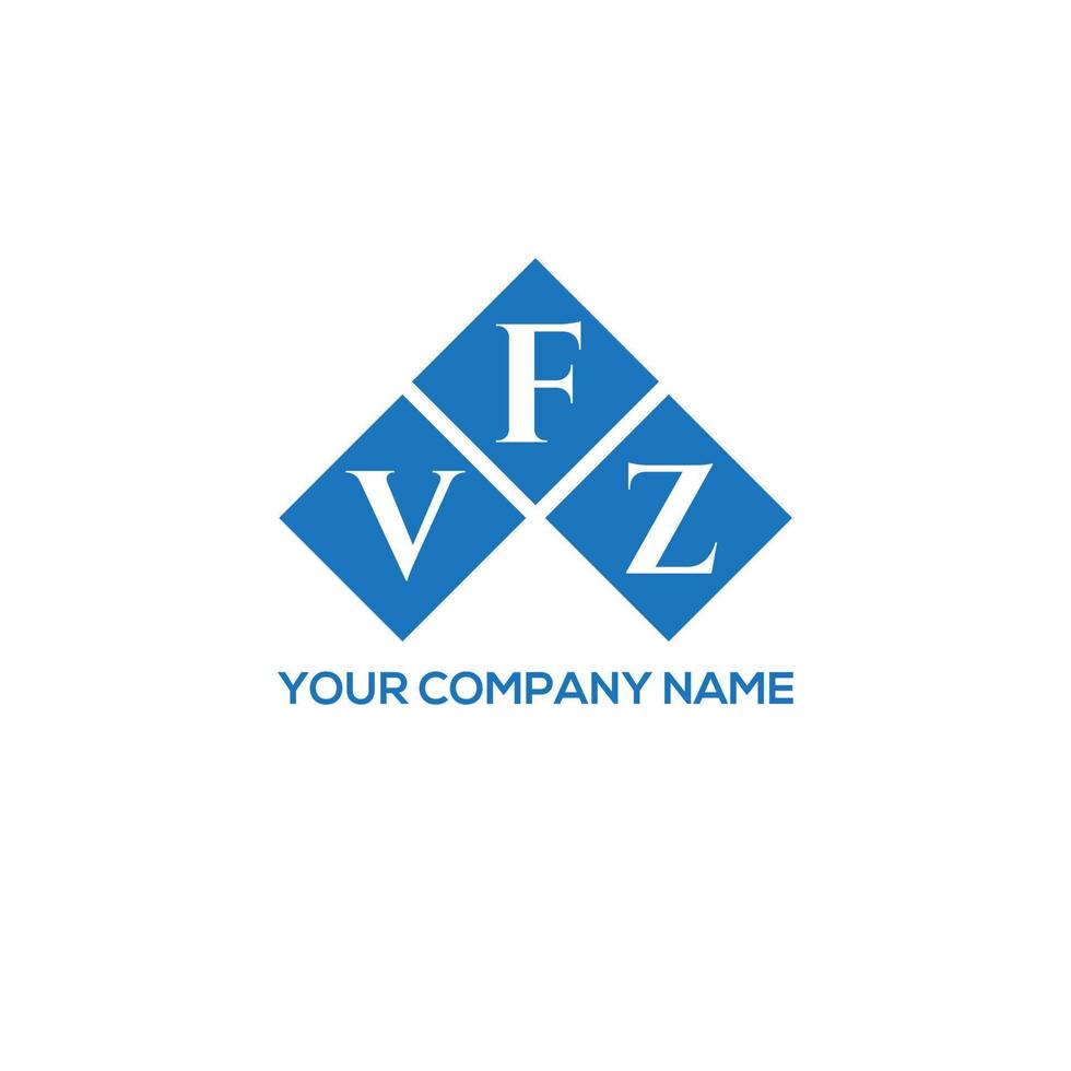 diseño de logotipo de letra vfz sobre fondo blanco. concepto de logotipo de letra de iniciales creativas vfz. diseño de letras vfz. vector