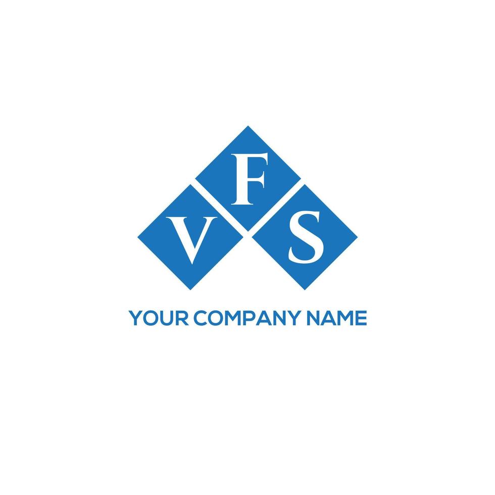 diseño de logotipo de letra vfs sobre fondo blanco. Concepto de logotipo de letra de iniciales creativas vfs. diseño de letras vfs. vector