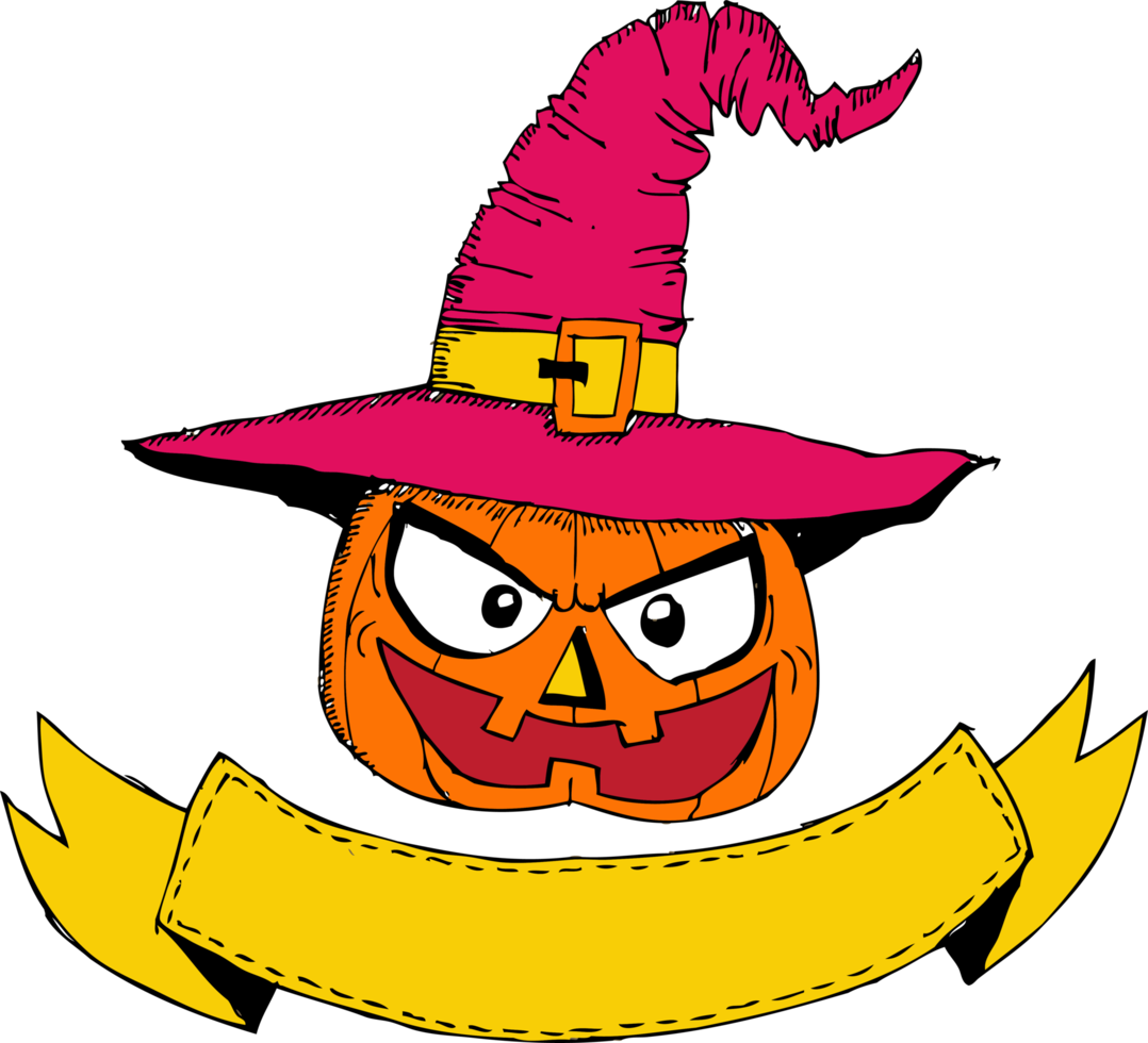 Halloween icon pumpkin sign design png