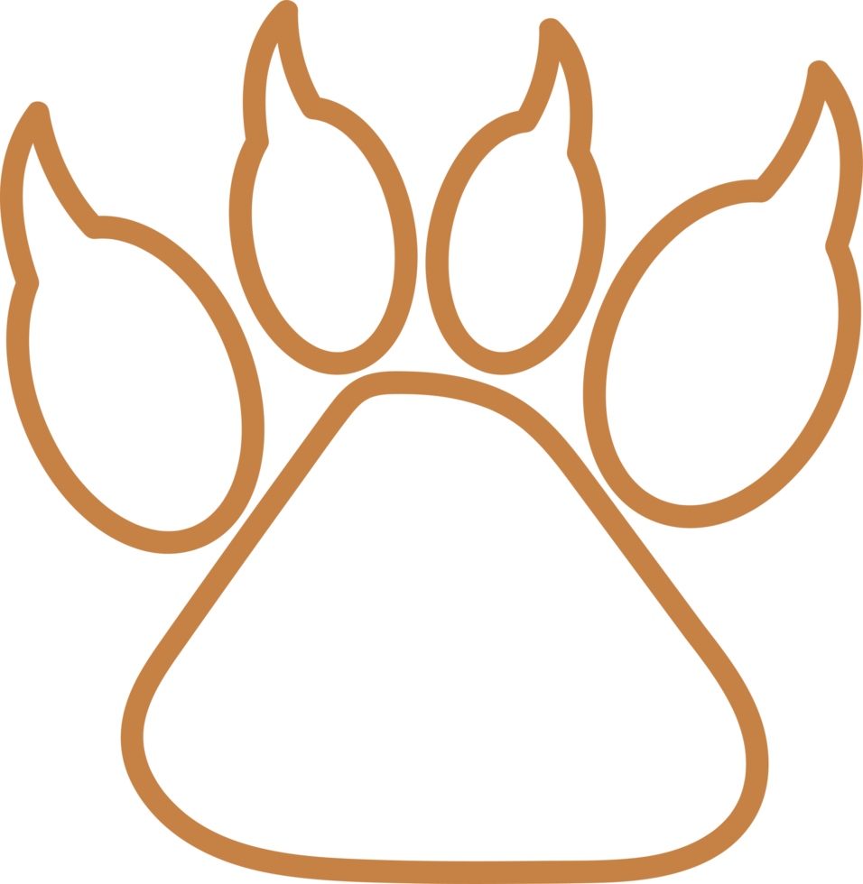 Animal footprint icon sign design png