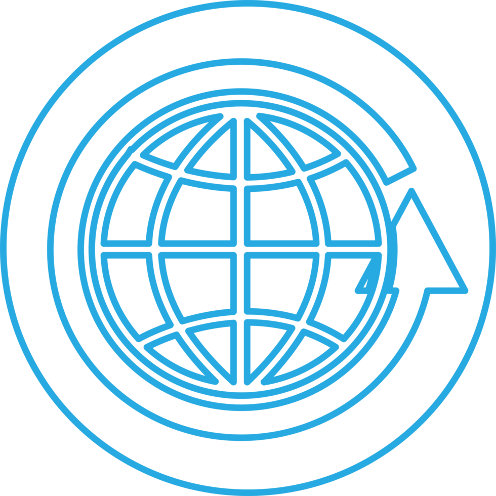 Globe icon world sign symbol design png