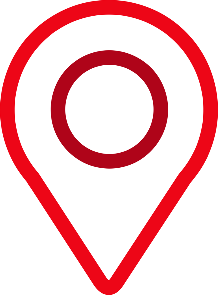 Pin location icon sign symbol design png