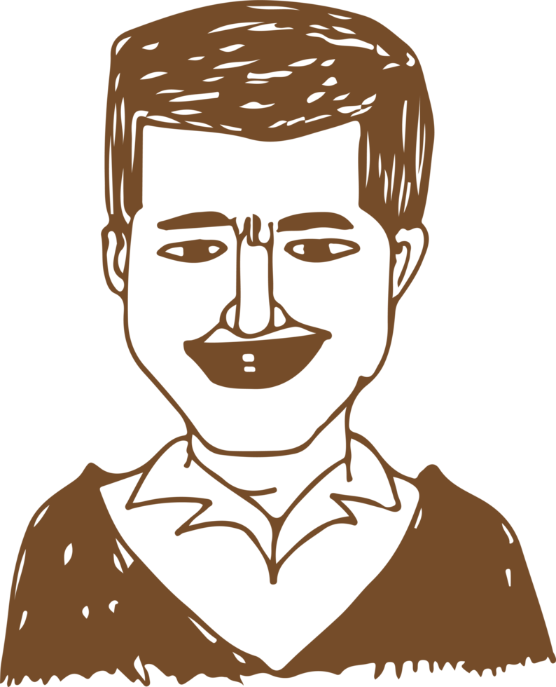 personas cara mano dibujar avatar signo diseño png