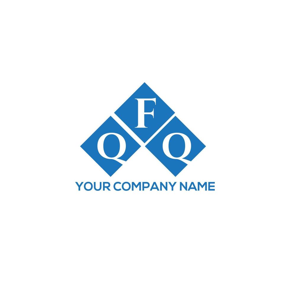 QFQ letter logo design on WHITE background. QFQ creative initials letter logo concept. QFQ letter design. vector