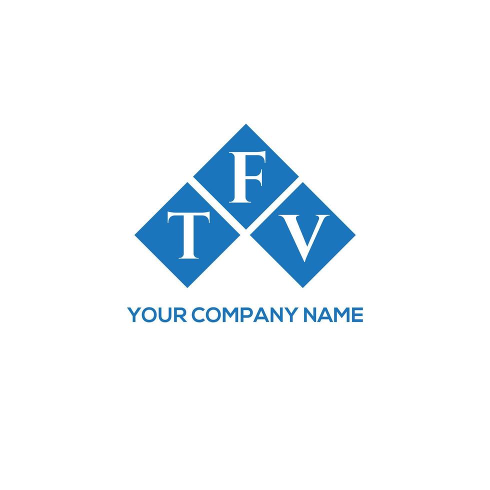 diseño de logotipo de letra tfv sobre fondo blanco. concepto de logotipo de letra de iniciales creativas tfv. diseño de letras tfv. vector