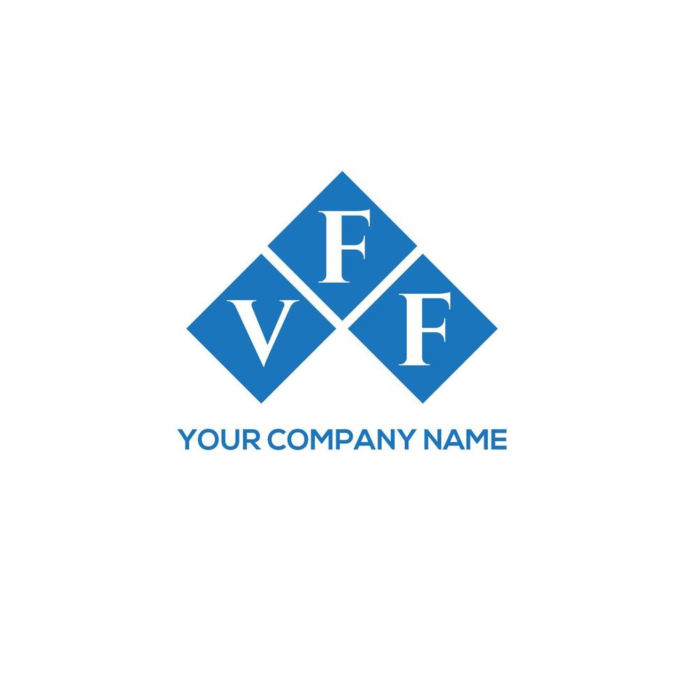 VFF letter logo design on WHITE background. VFF creative initials letter logo concept. VFF letter design. vector
