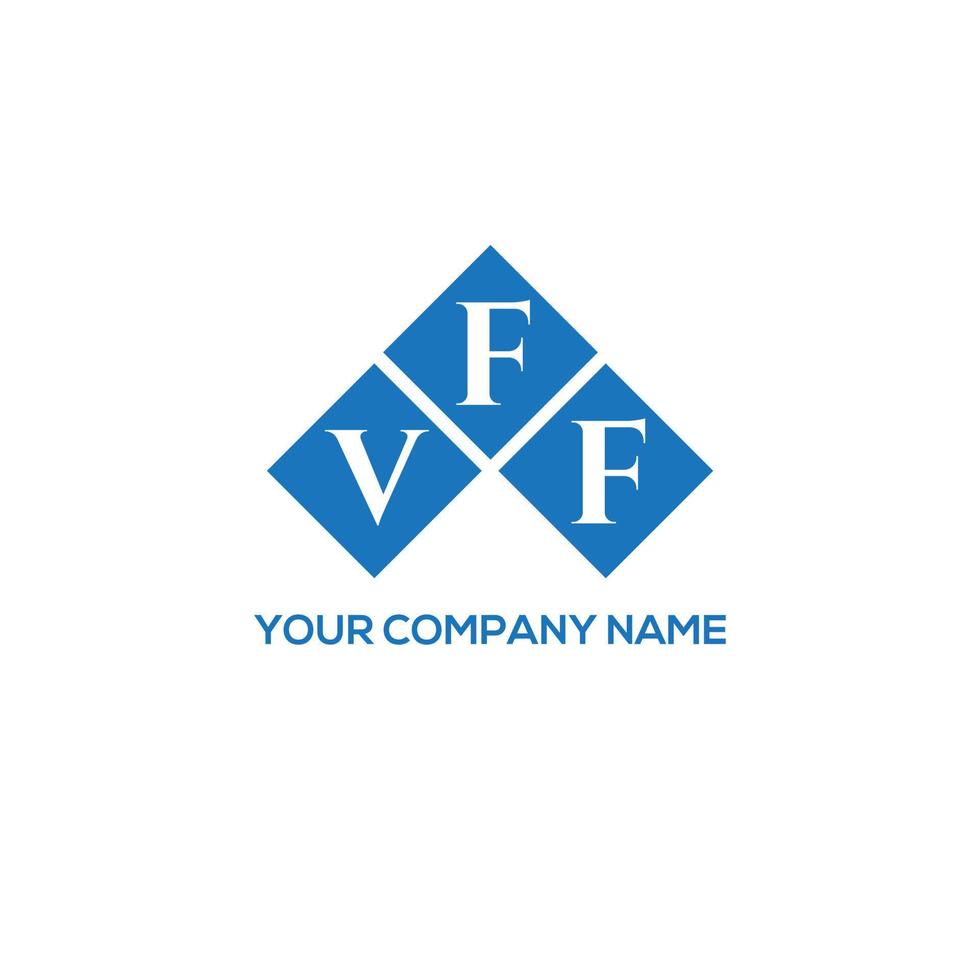 diseño de logotipo de letra vff sobre fondo blanco. concepto de logotipo de letra de iniciales creativas vff. Diseño de letras VFF. vector