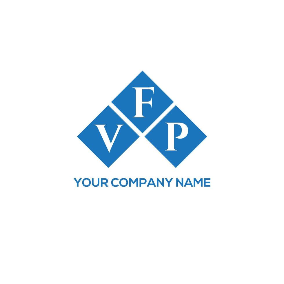 diseño de logotipo de letra vfp sobre fondo blanco. Concepto de logotipo de letra de iniciales creativas vfp. diseño de carta vfp. vector