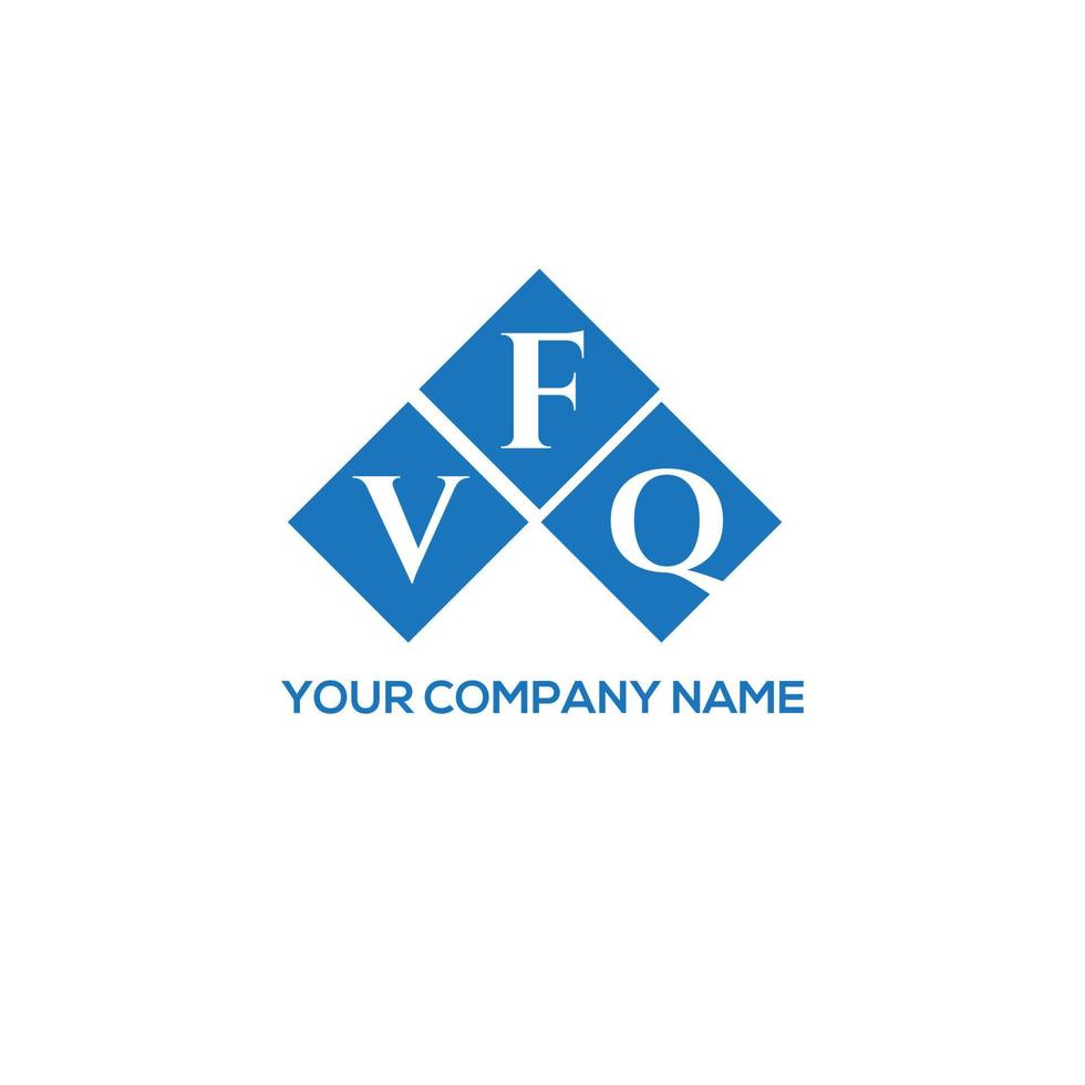 diseño de logotipo de letra vfq sobre fondo blanco. vfq concepto creativo del logotipo de la letra de las iniciales. diseño de letras vfq. vector