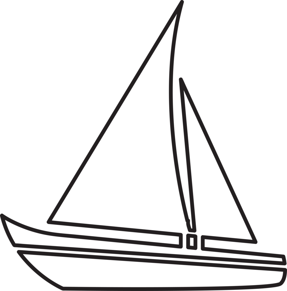 bateau à voile icône signe symbole conception png