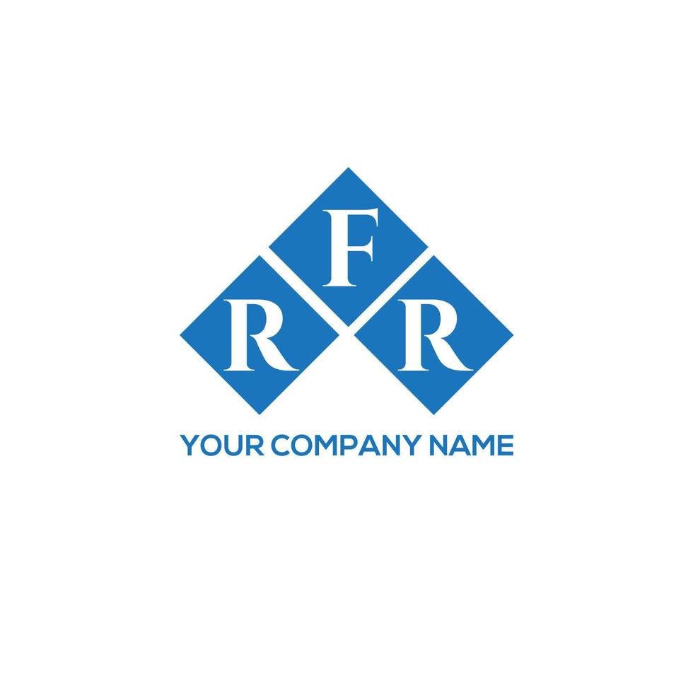 FRR letter logo design on WHITE background. FRR creative initials letter logo concept. FRR letter design. vector