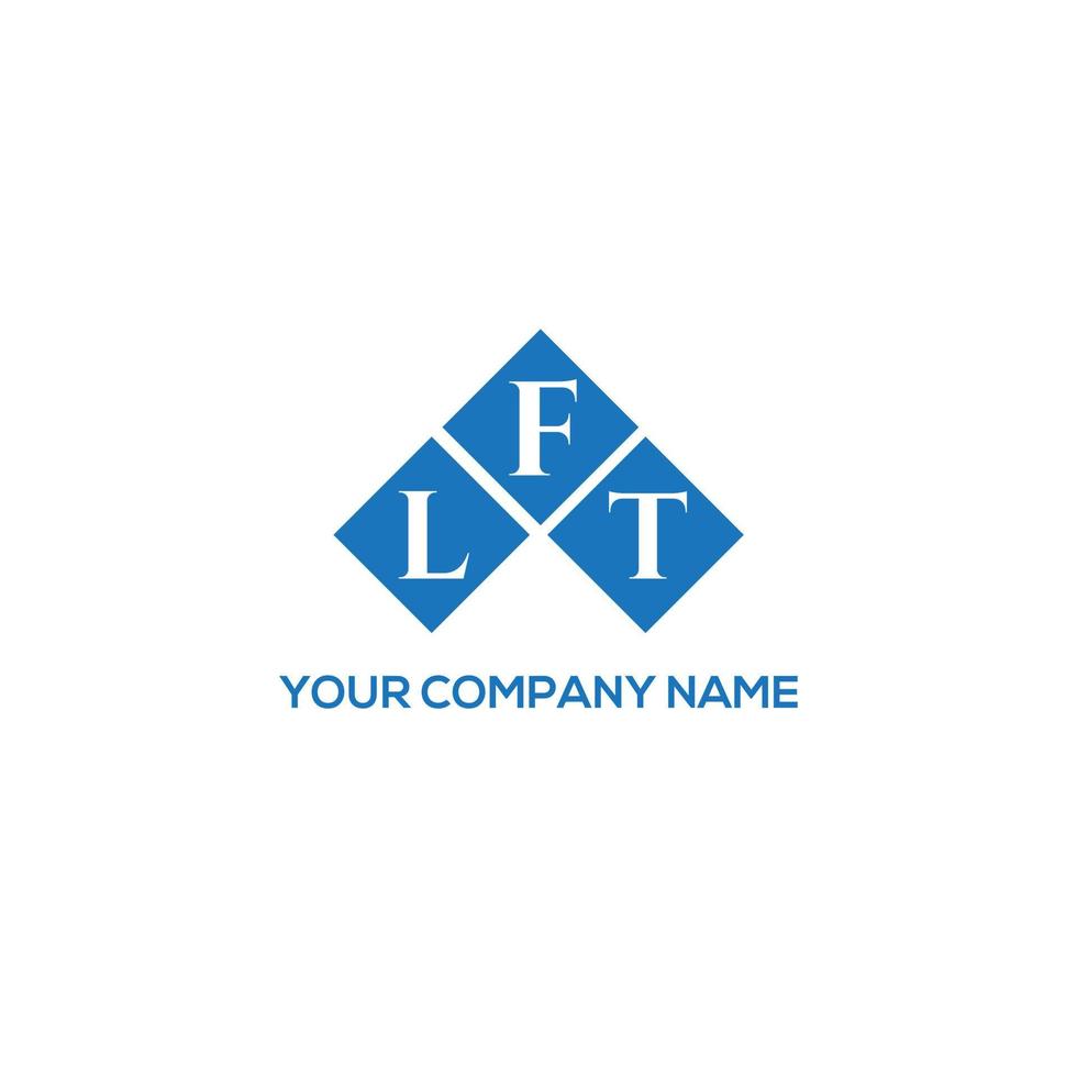 LFT letter logo design on WHITE background. LFT creative initials letter logo concept. LFT letter design. vector