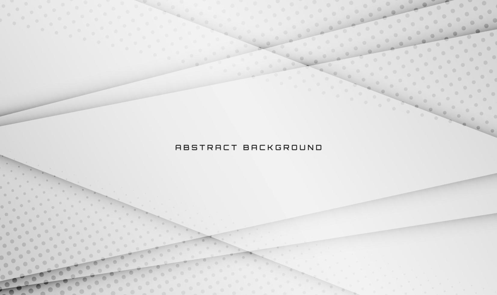 3D white geometric abstract background overlap layer on bright space with line effect decoration. Graphic design element future style concept for banner, flyer, card, brochure cover, or landing page vector