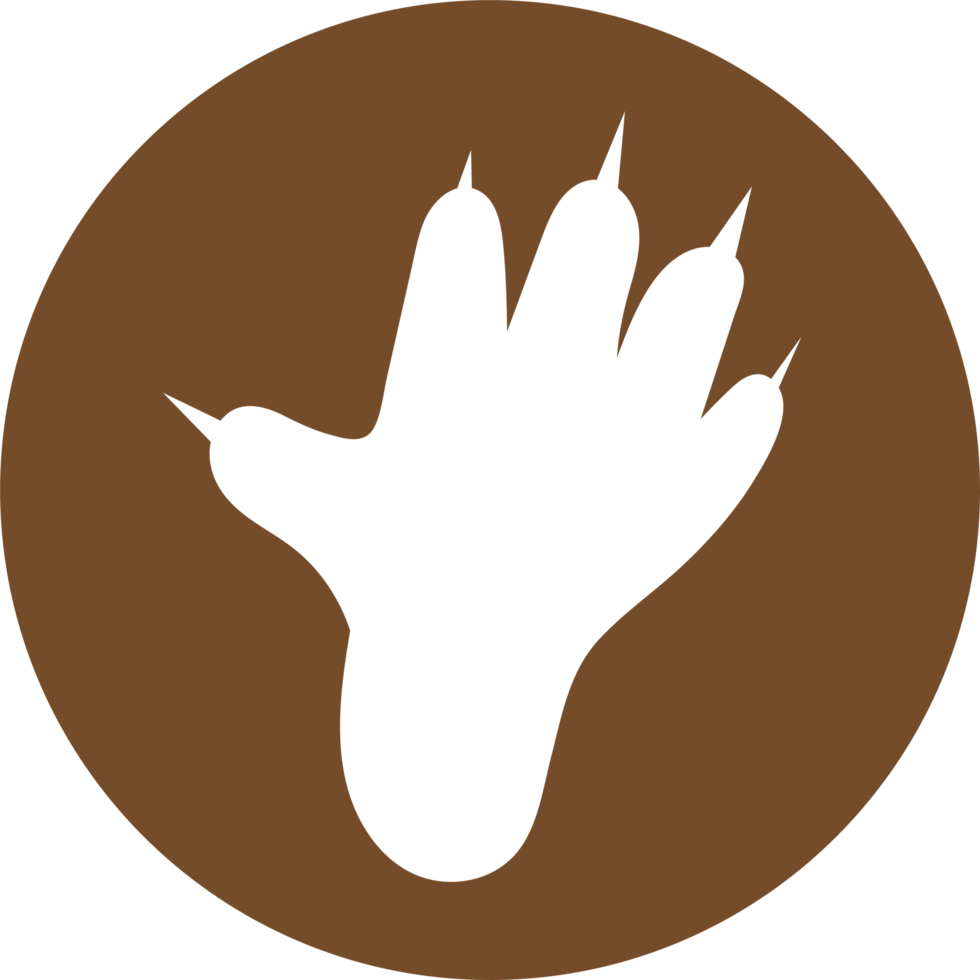 Animal footprint icon sign symbol design png