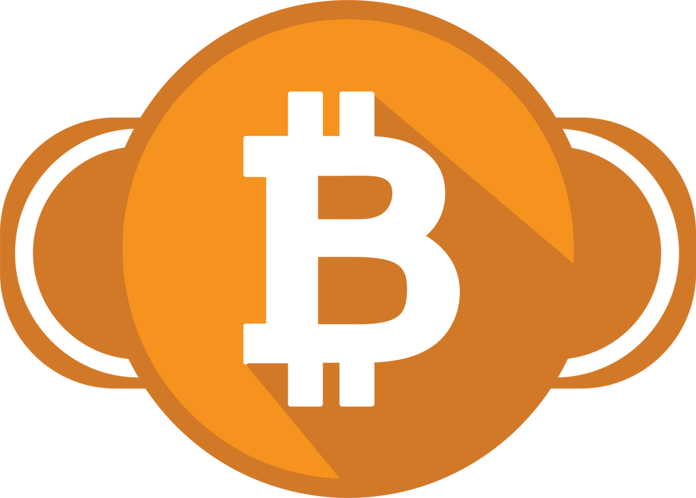 Bitcoin-Symbol-Zeichen-Symbol-Design png