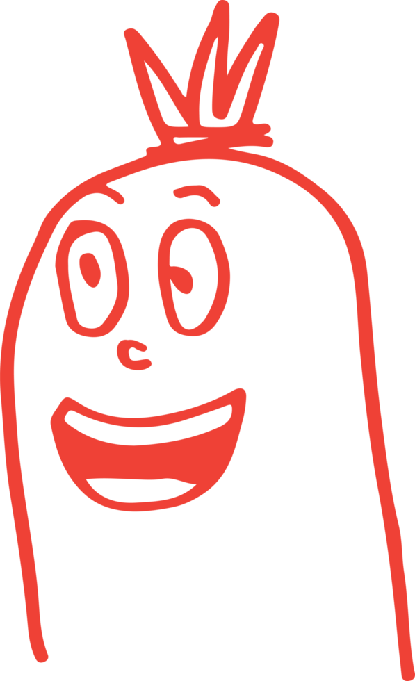 schattig worst karakter cartoon emotie ontwerp png