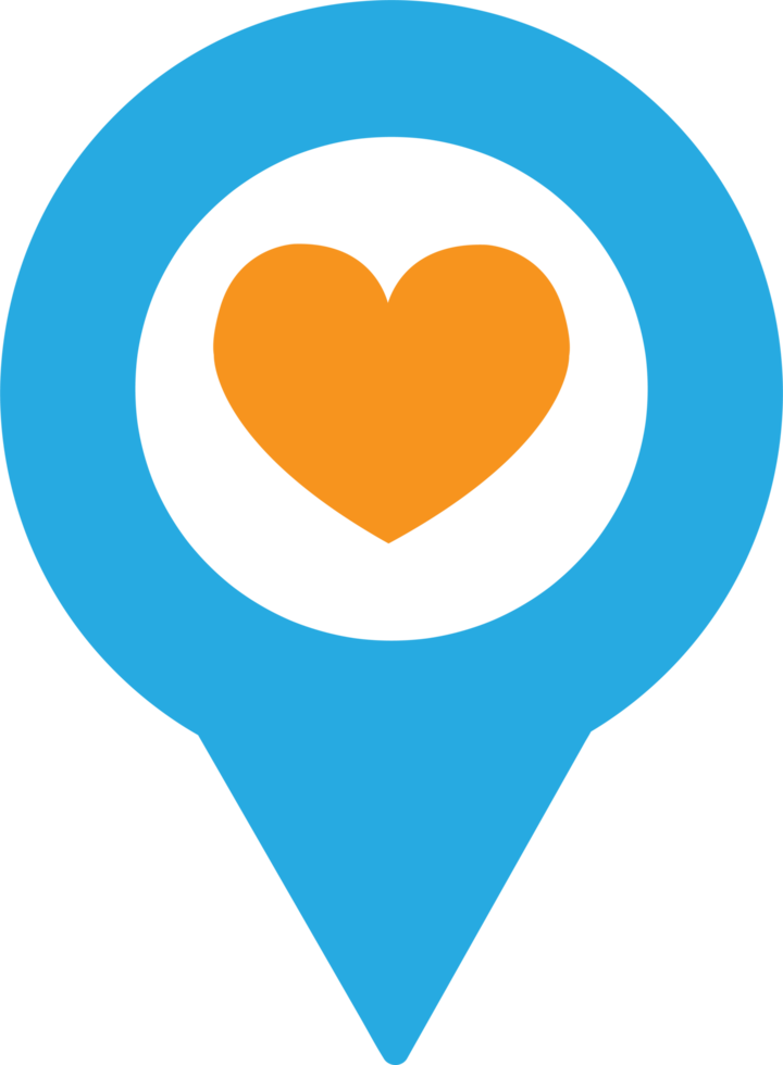 Location pin icon sign symbol design png