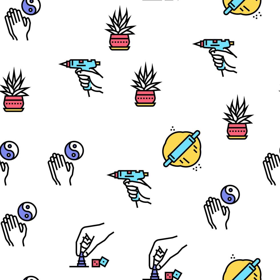 Hobby Leisure Time Vector Seamless Pattern