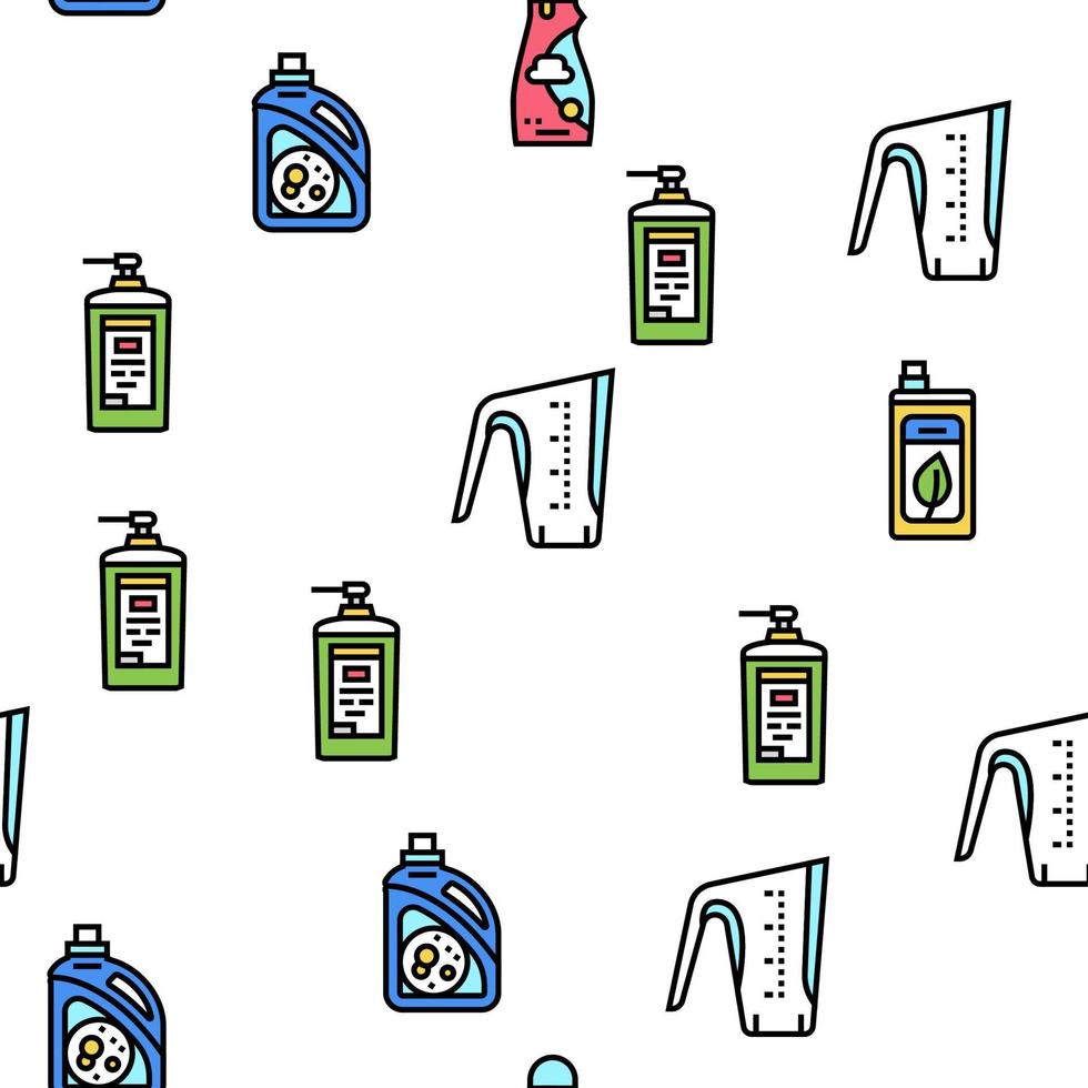 Detergent Organic Laundry Soap Vector Seamless Pattern