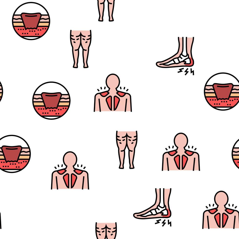 Disease Human Problem Vector Seamless Pattern