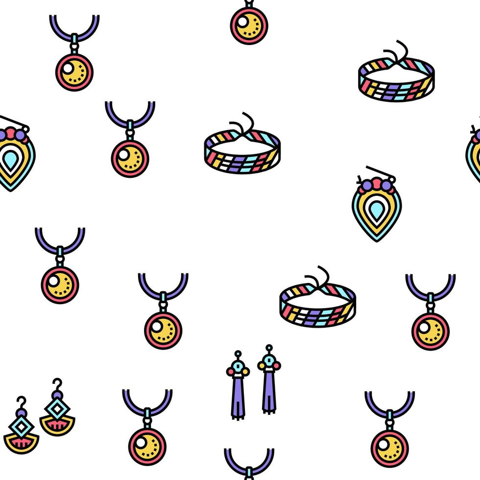 Handmade Jewellery Vector Seamless Pattern