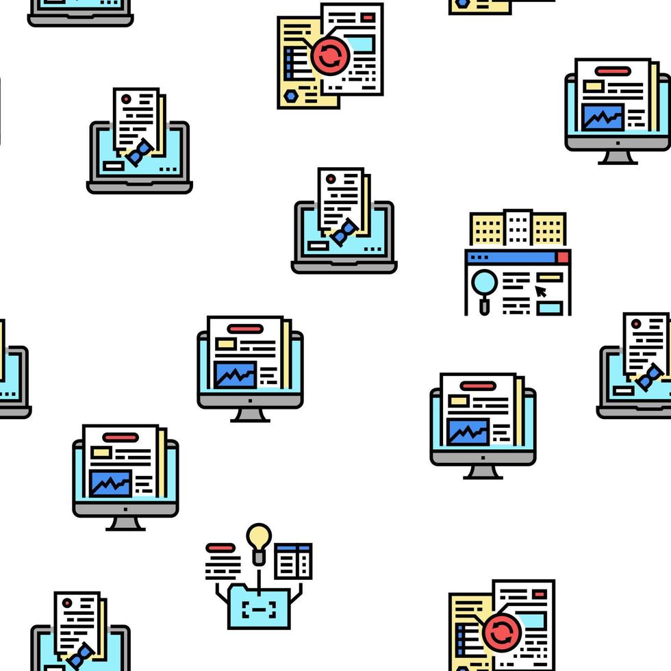 patrón transparente de vector de auditoría de finanzas empresariales