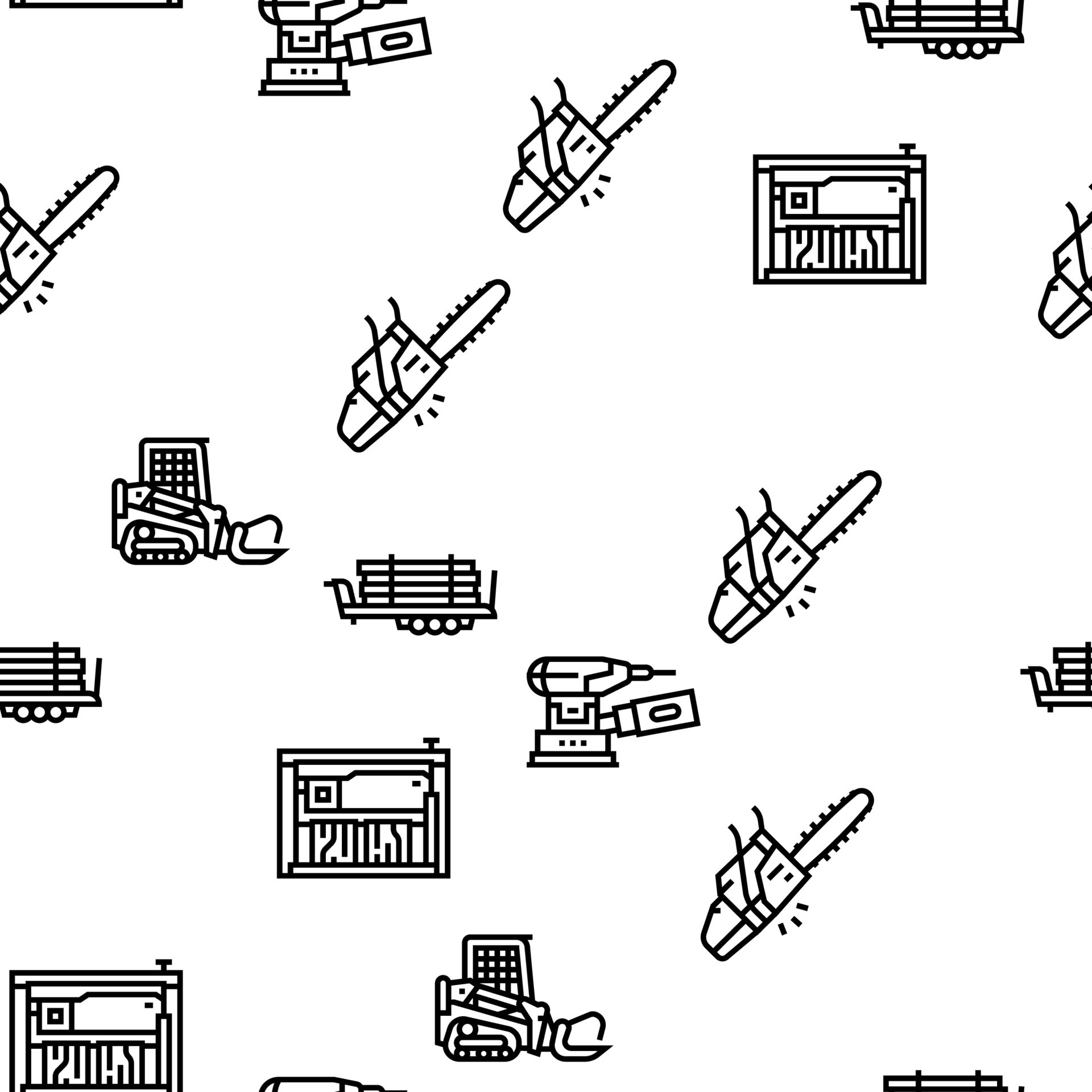 Sawmill Cut Service Vector Seamless Pattern 10143011 Vector Art at Vecteezy