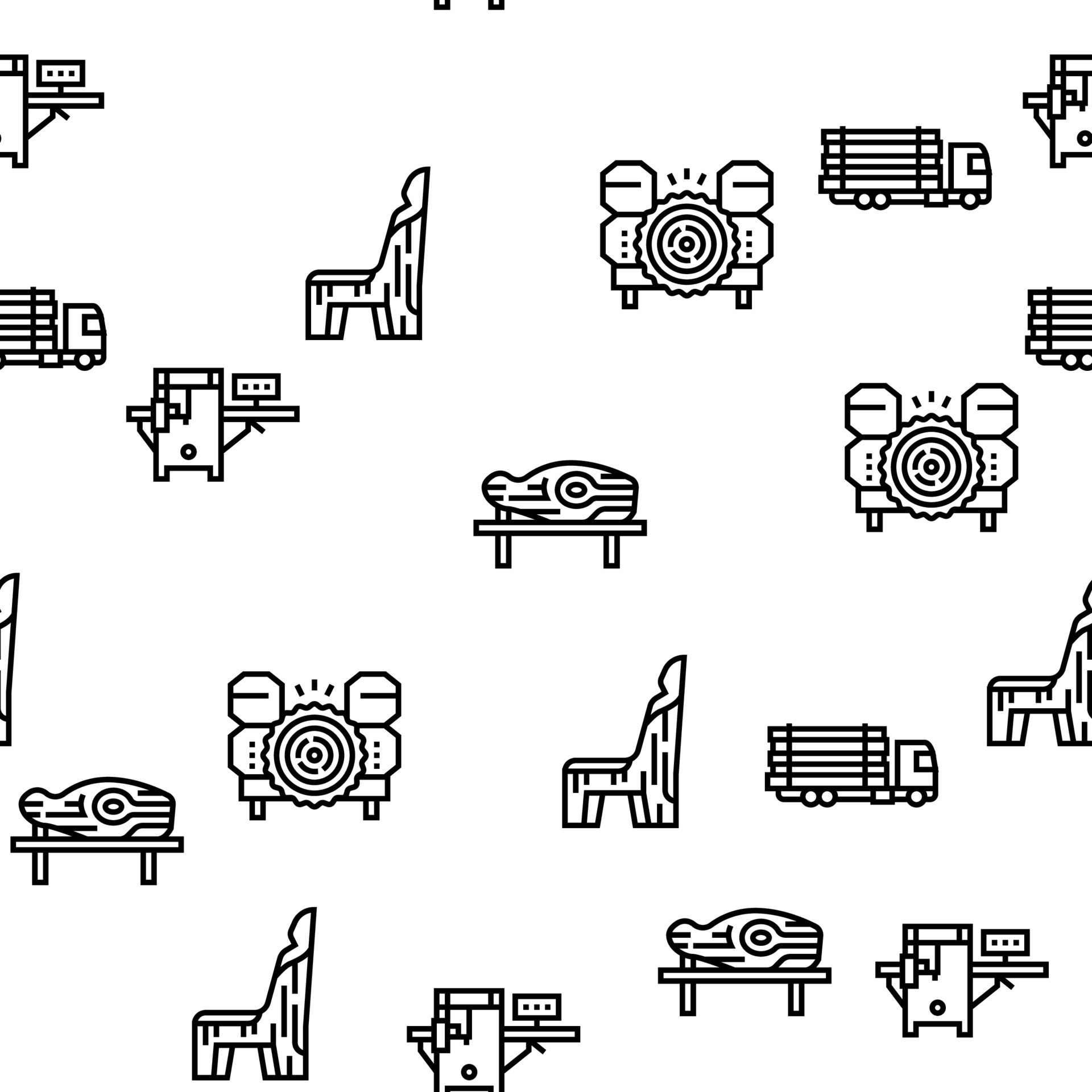 Sawmill Cut Service Vector Seamless Pattern 10143012 Vector Art at Vecteezy