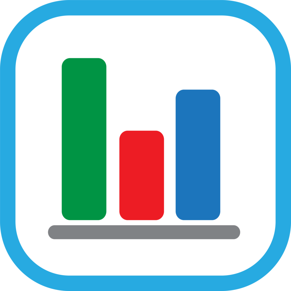 Graph chart icon sign design png