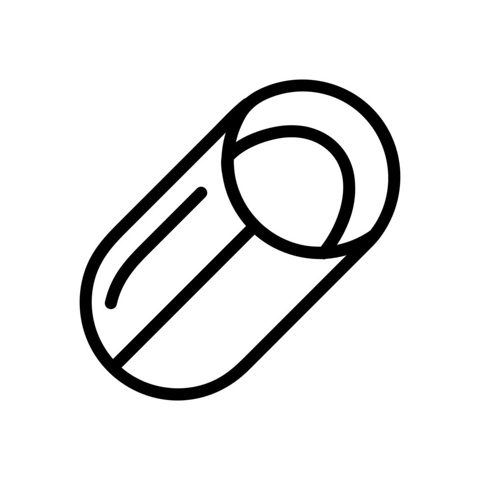 icono de vector de colchoneta para dormir. ilustración de símbolo de contorno aislado
