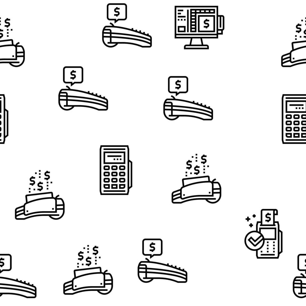 pos terminal dispositivo vector de patrones sin fisuras