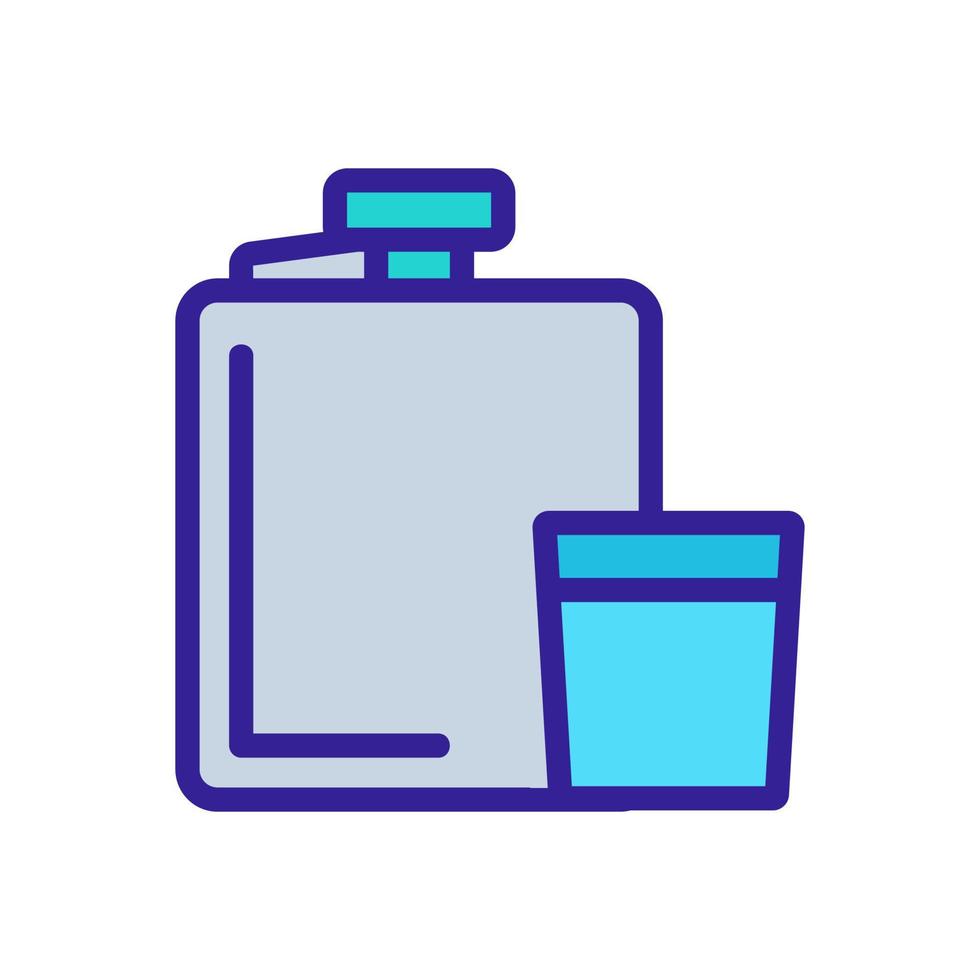 flask alcohol glass icon vector outline illustration