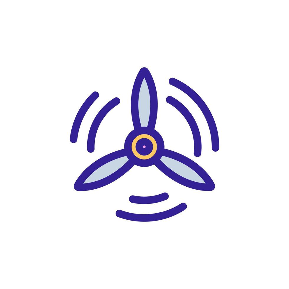 air screw loicon vector. Isolated contour symbol illustration vector