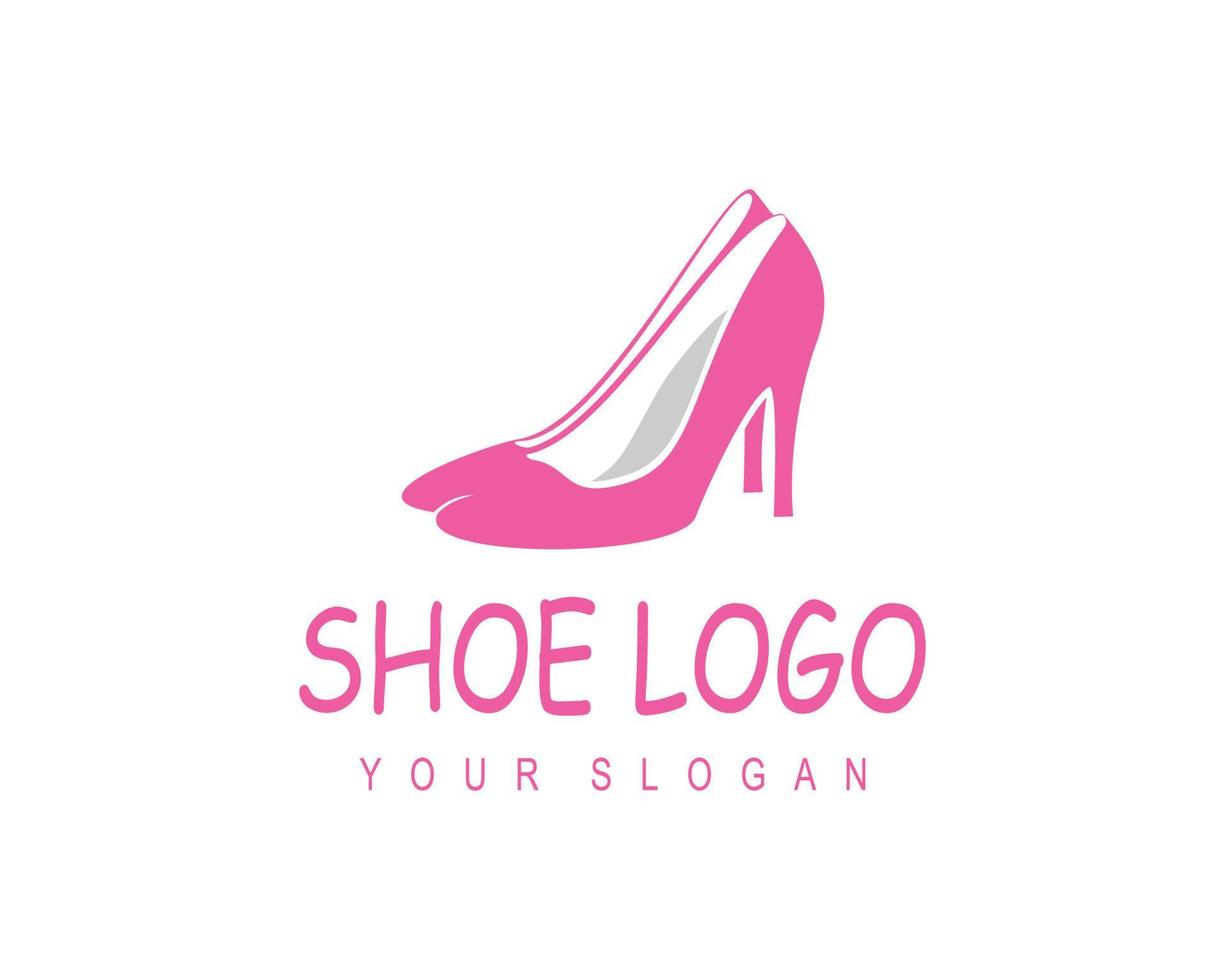 Shoe shop logo template vector