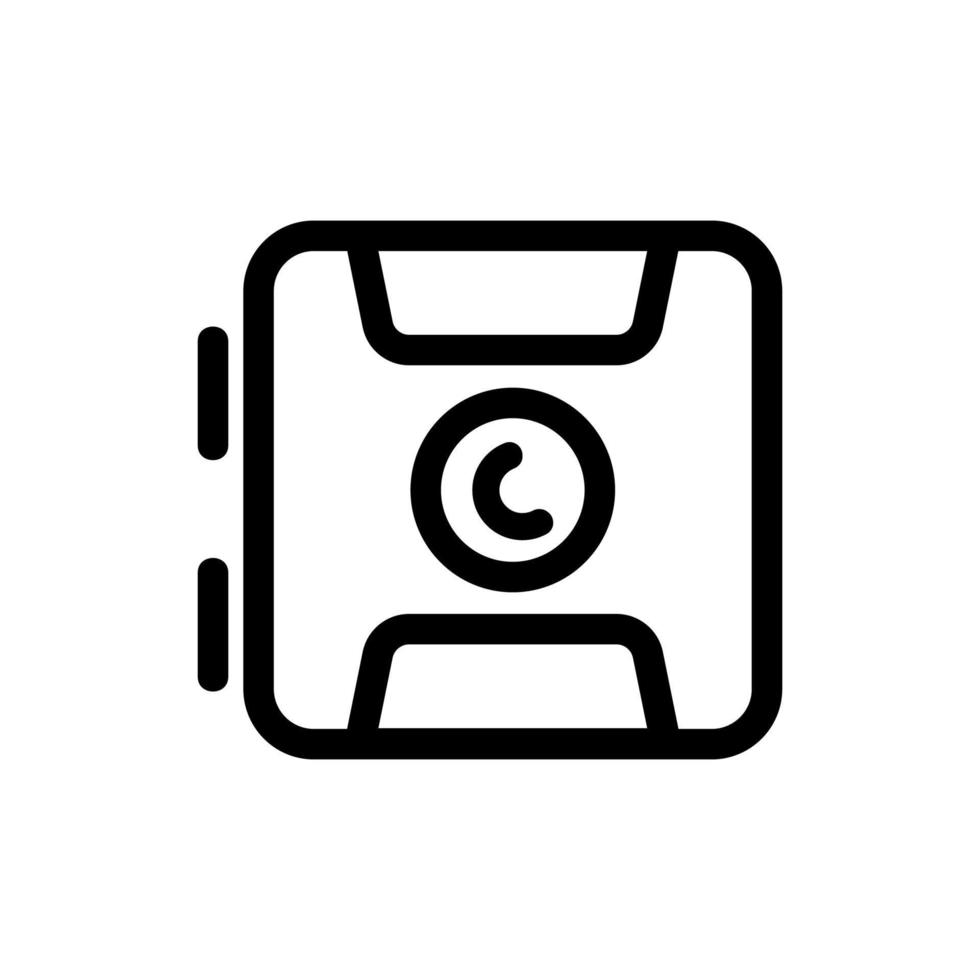 Action camera icon vector. Isolated contour symbol illustration vector