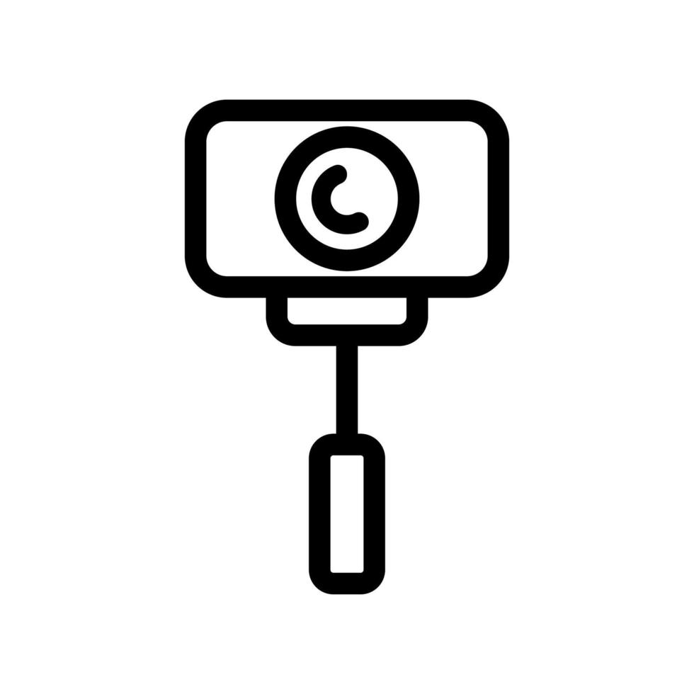 Action camera icon vector. Isolated contour symbol illustration vector