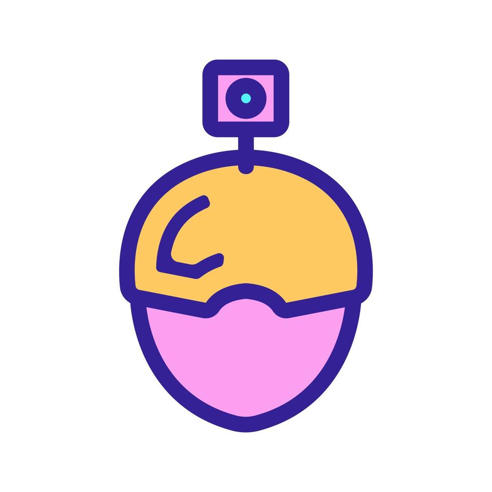 Action camera icon vector. Isolated contour symbol illustration vector